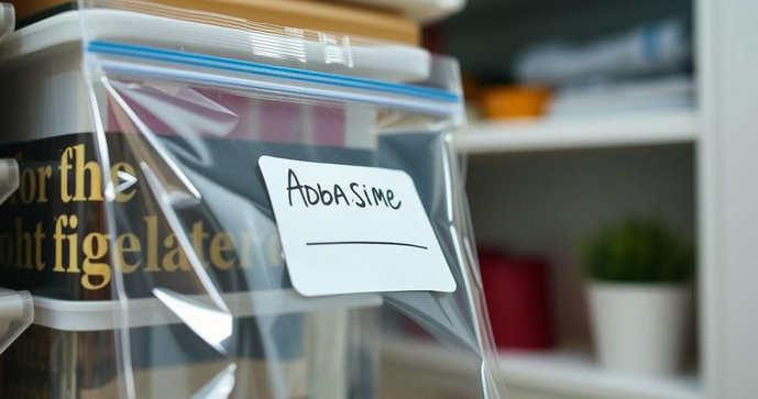 Saco plástico com adesivo: a solução prática para organização e armazenamento