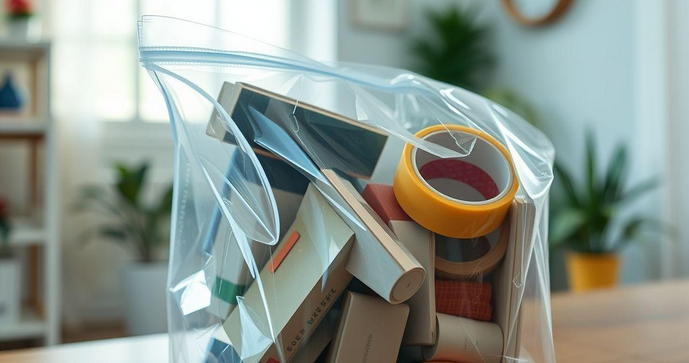 Saco Plástico com Fita Adesiva: A Solução Prática para Organizar e Proteger Seus Itens