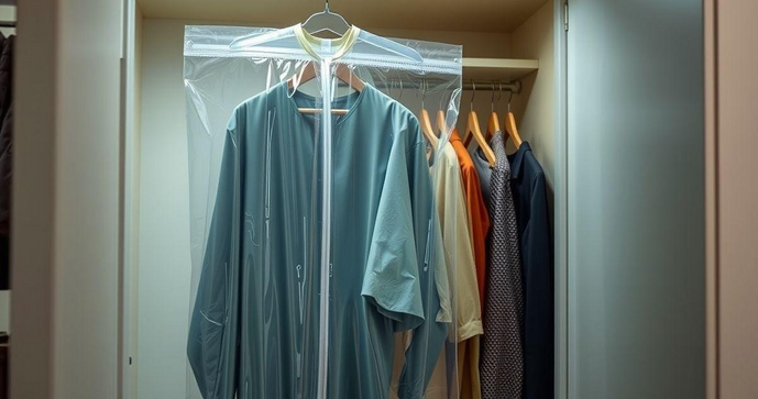 Saco plástico transparente para roupas é a solução ideal para organização e proteção
