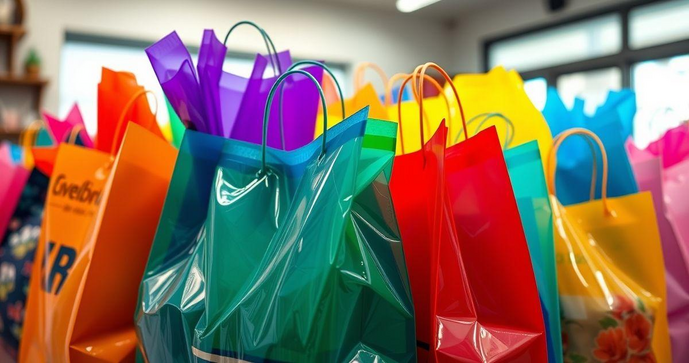 Sacolas plásticas personalizadas atacado para impulsionar sua marca e aumentar vendas