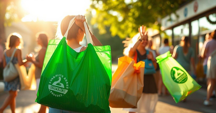 Sacolas plásticas: impactos, alternativas e legislação
