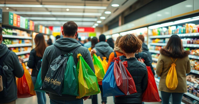 Sacolas plásticas personalizadas para supermercado que atraem clientes e promovem sua marca